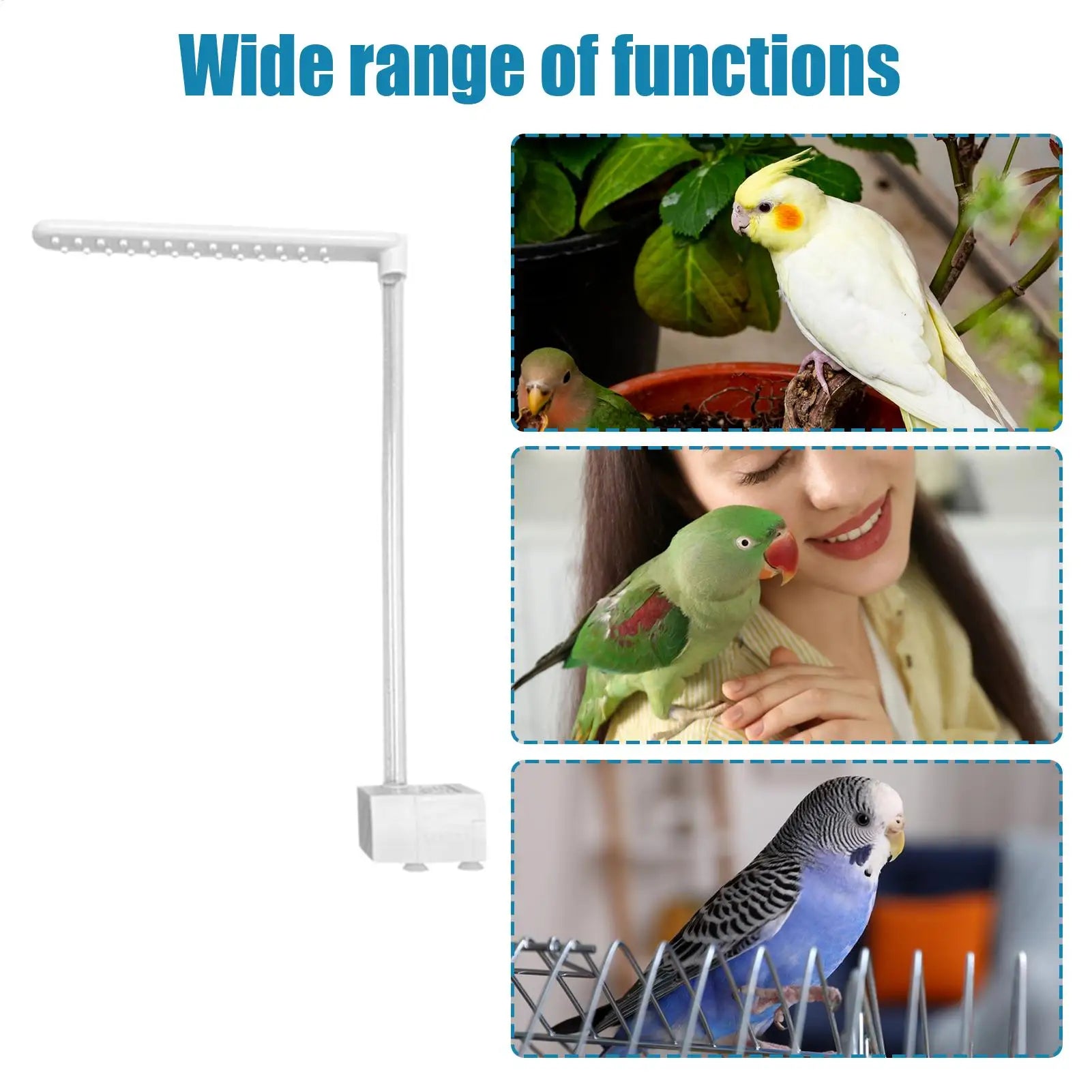 Parrot Aqua-Flow Automatic Pet Bird Bathing Fountain & Pump Set Nesta Pets